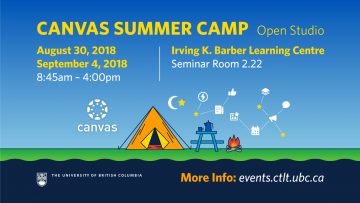 You’re invited to Canvas Summer Camp! August 30 & September 4